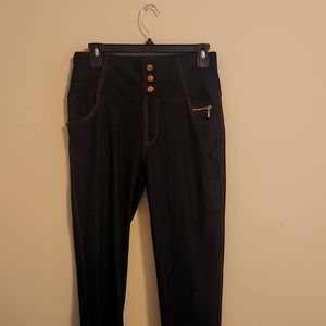 Shield rose bree skinny black pants xl